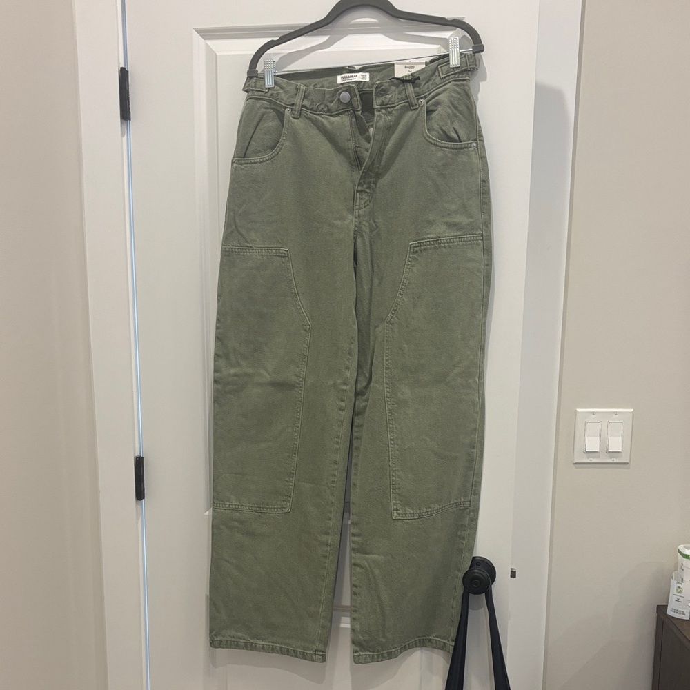 Pull&Bear Olive Green Women Jeans